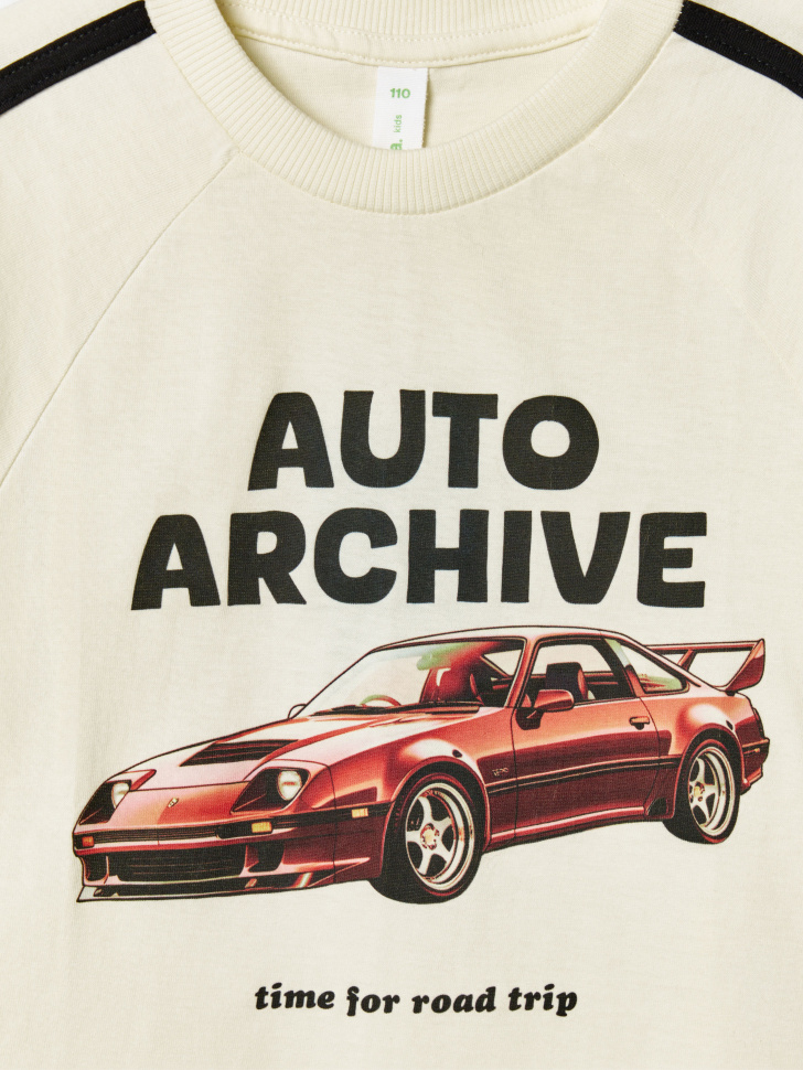 футболка оверсайз с принтом для мальчиков из россии вид сбоку