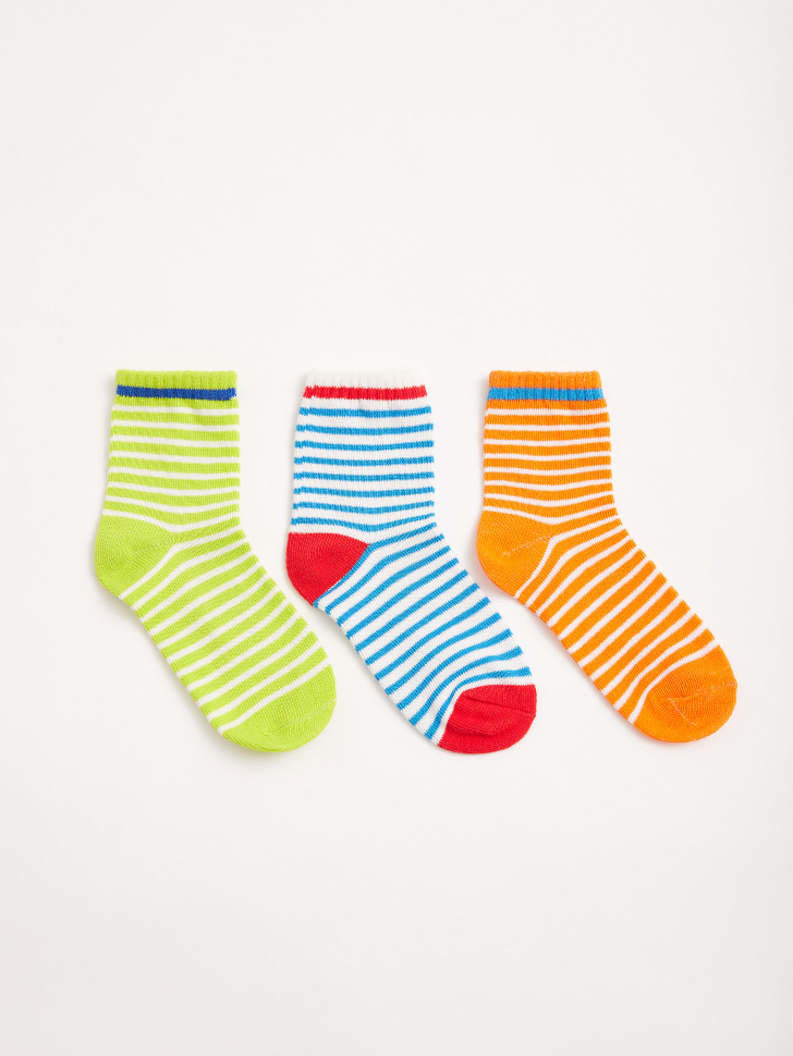 Набор из 3 пар носков для мальчиков (принт, 16-18)