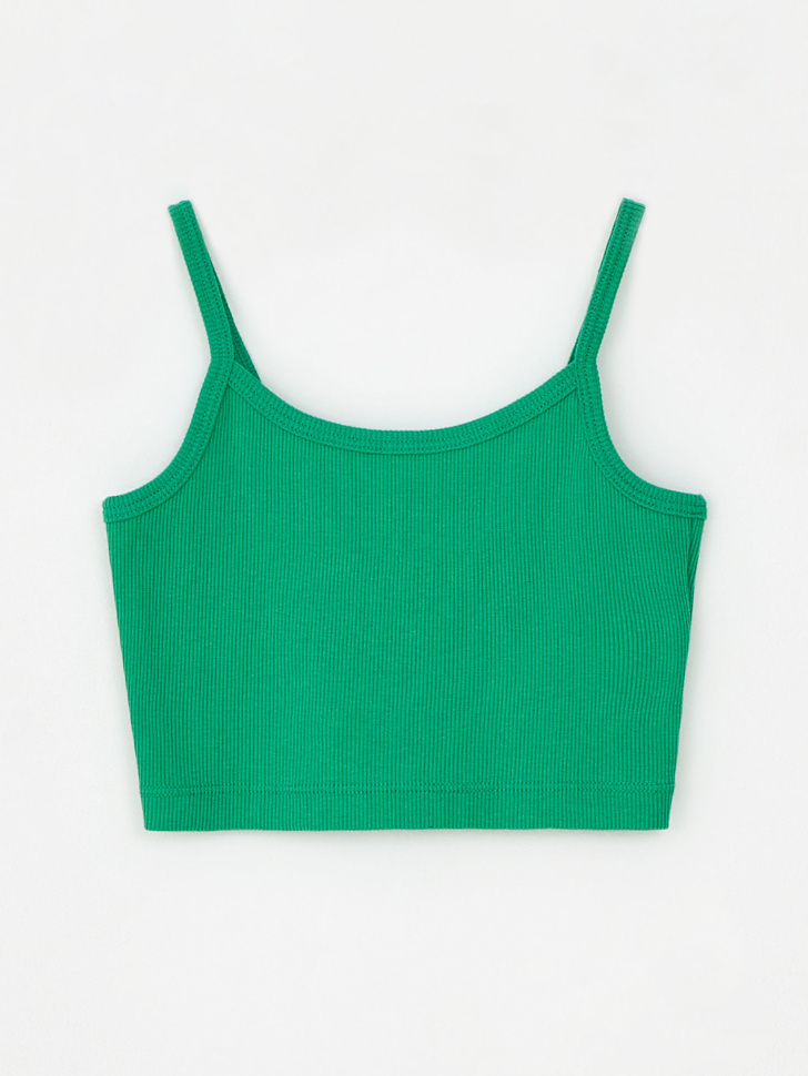 Укороченный топ для девочек (зеленый, 134)