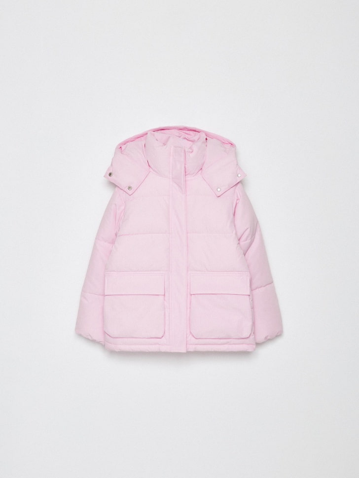 Демисезонная куртка с капюшоном для девочек из коллекции SELA ARCHIVE. Фото №5