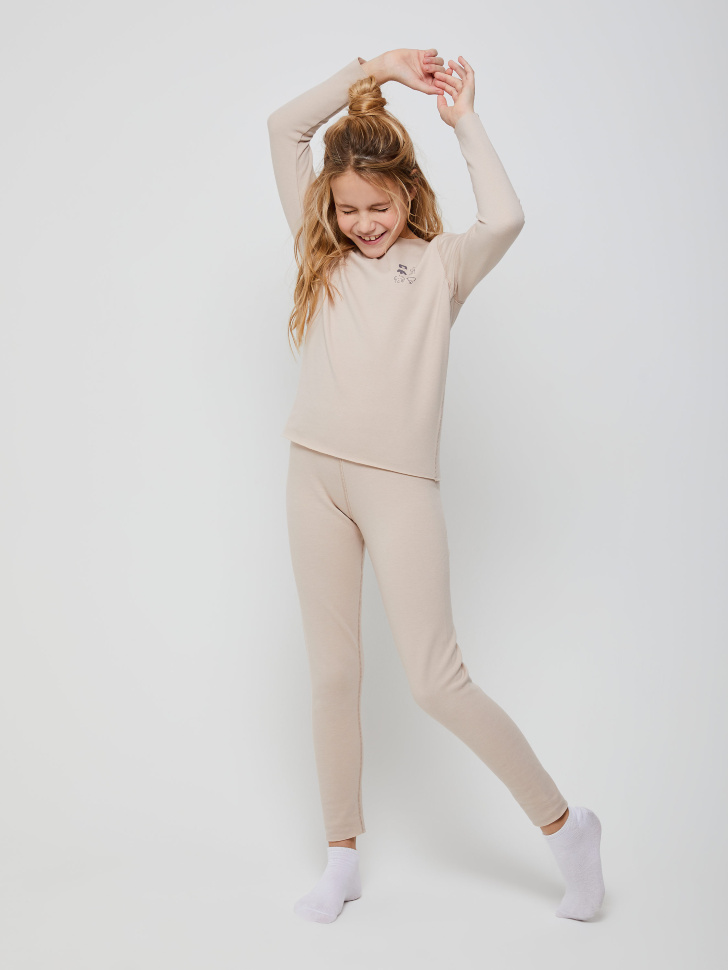 пижама для девочек (розовый, 134-140 (10-11 YEARS)) sela 4603375394123 - фото 2