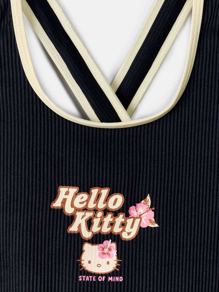 слитный купальник с принтом hello kitty для девочек по цене 1499 руб вид справа