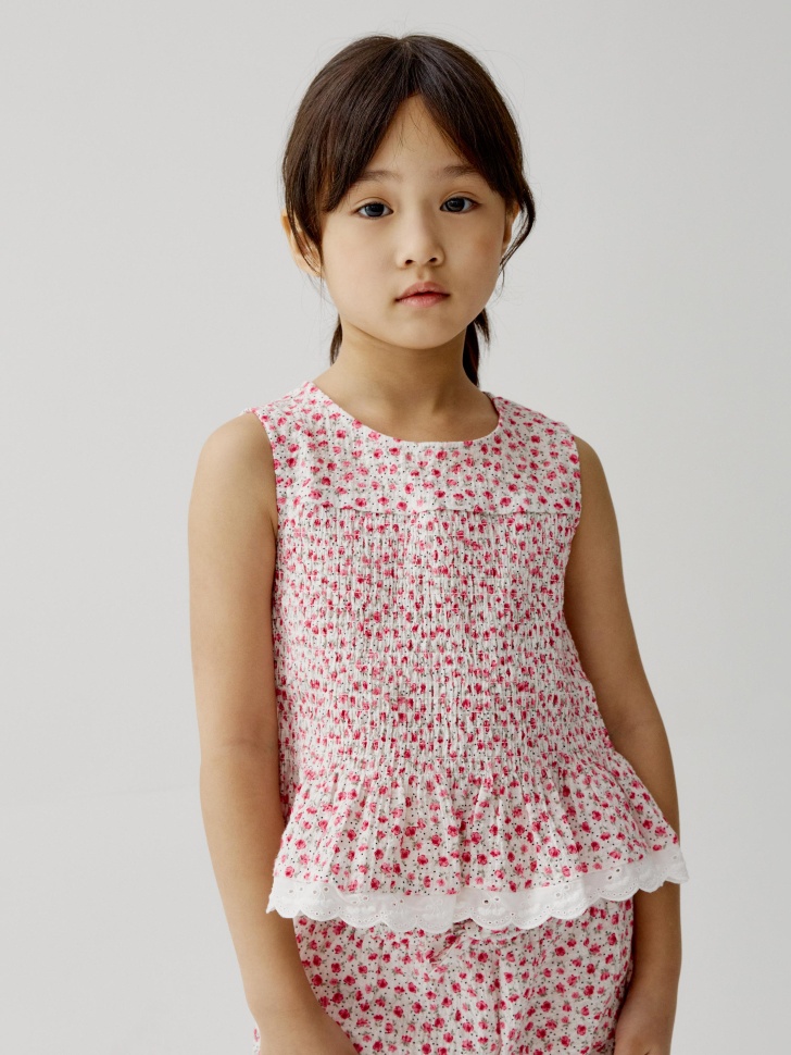 Блузка Sela из фактурного хлопка, разноцветный, арт. 53602