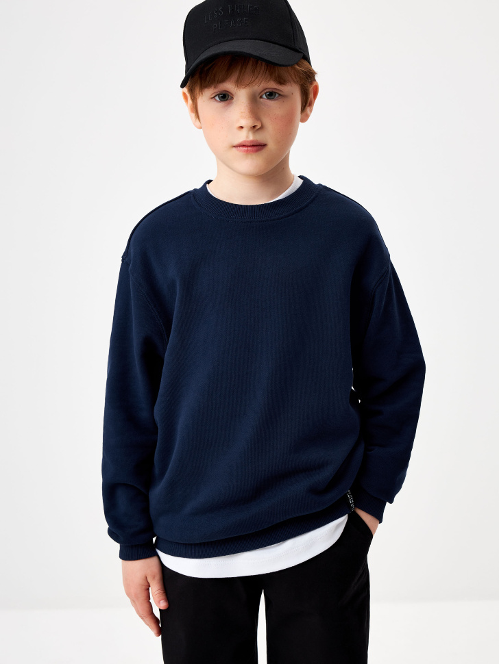 

Трикотажный свитшот оверсайз для мальчиков