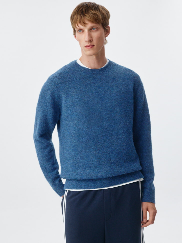 свитер relaxed fit с содержанием шерсти 4680798678214 фотография
