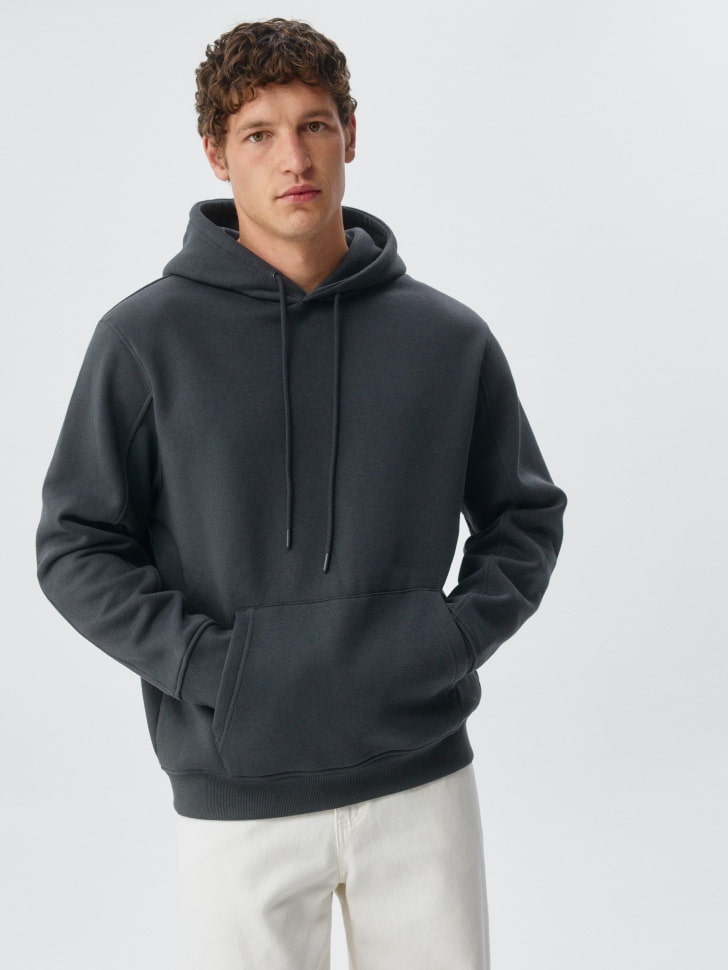 Худи REGULAR FIT из футера с начесом