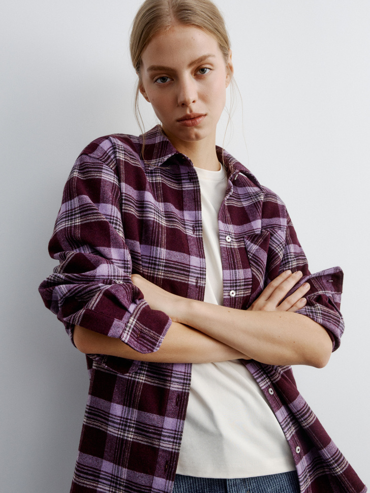 

Фланелевая рубашка с содержанием шерсти, SL5811010505