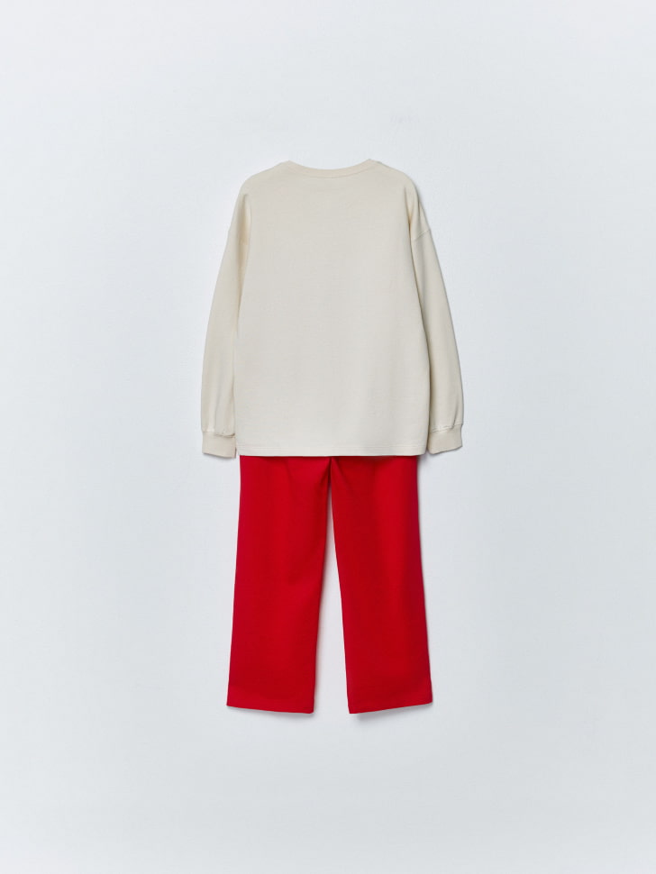 пижама оверсайз с принтом для мальчиков 4680798772561 со скидкой