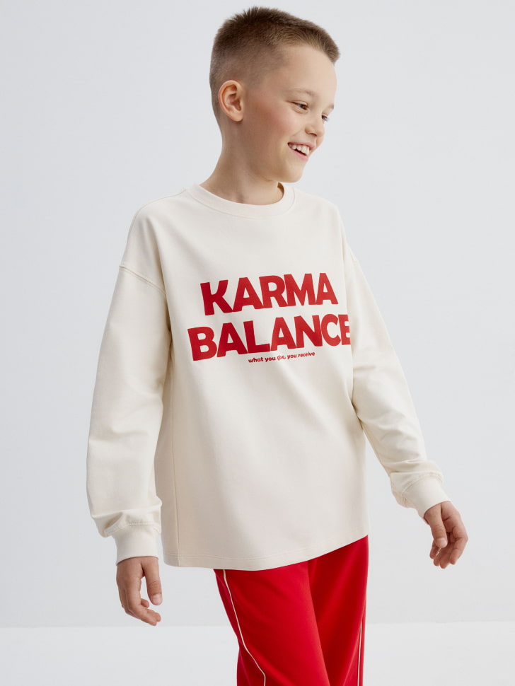 пижама оверсайз с принтом для мальчиков 4680798772561 по акции