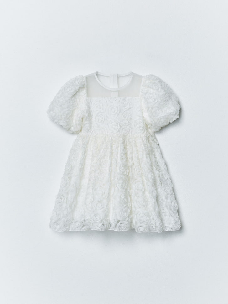 нарядное платье с объемными цветами для девочек 4610517075895 с промокодом