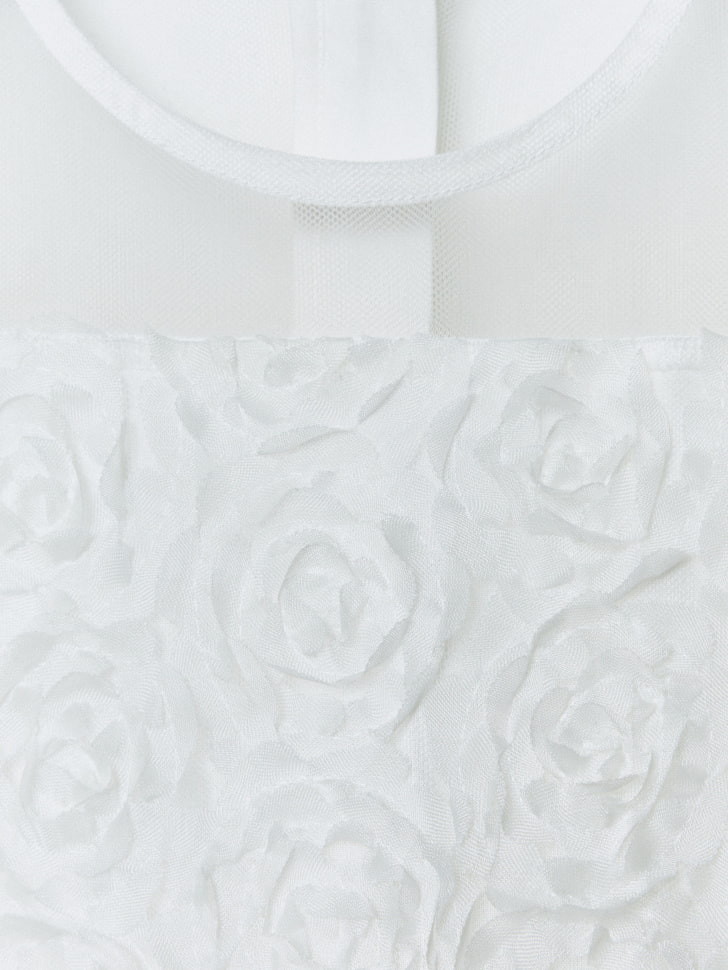 нарядное платье с объемными цветами для девочек 4610517075895 по низкой цене