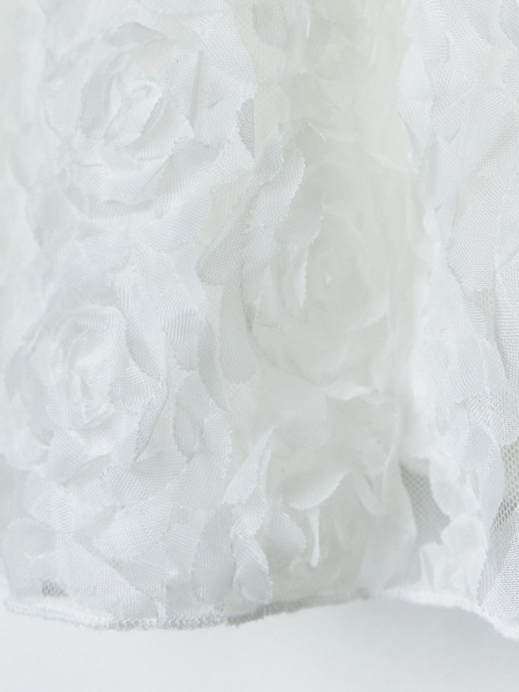 нарядное платье с объемными цветами для девочек 4610517075895 со скидкой