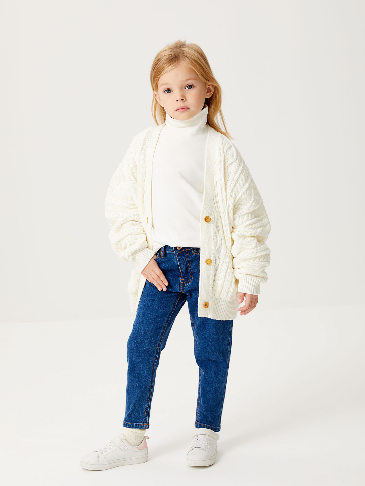 

Джинсы Baggy Fit для девочек, Синий