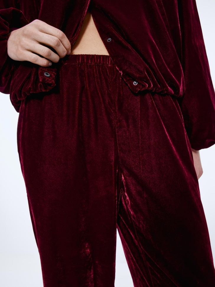 свободные брюки из велюра 4610517118233 в интернет магазине