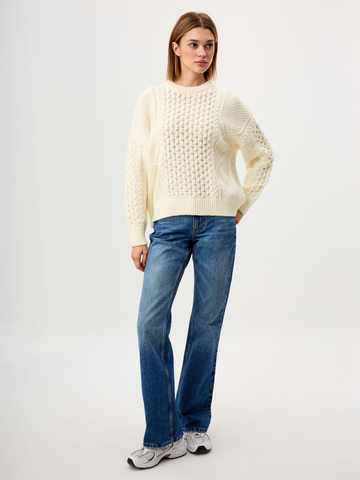 Джинсы Flared fit с винтажным эффектом