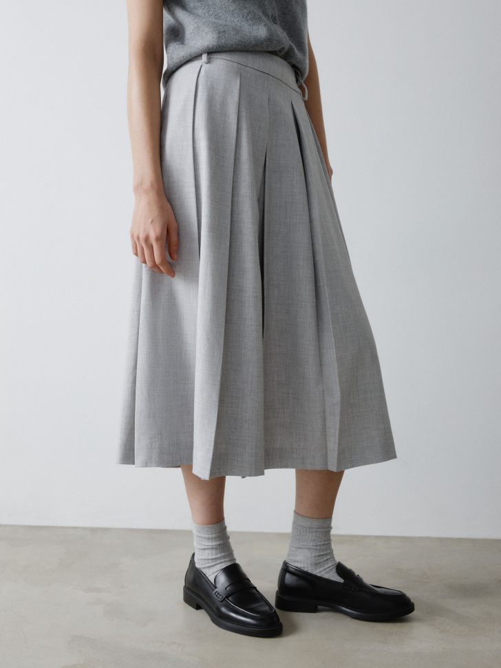 юбка в складку с меланжевым эффектом 4610517171825 купить с доставкой