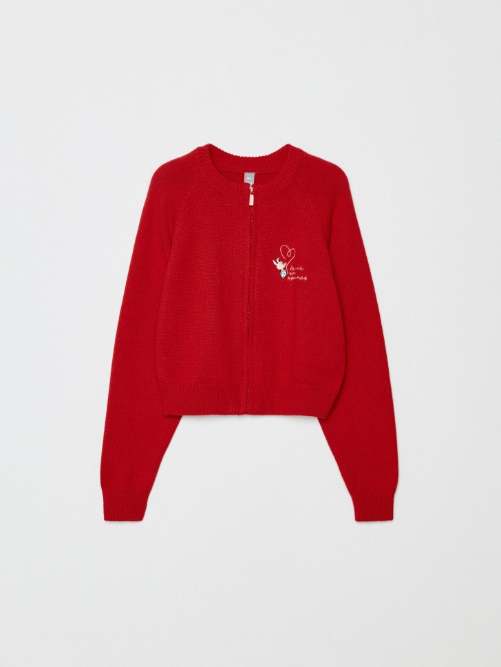 вязаный кардиган для девочек  x союзмультфильм из россии вид сбоку