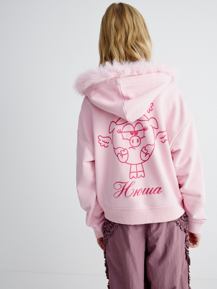 

Толстовка для девочек с принтом SELA x Смешарики, SL6801050404