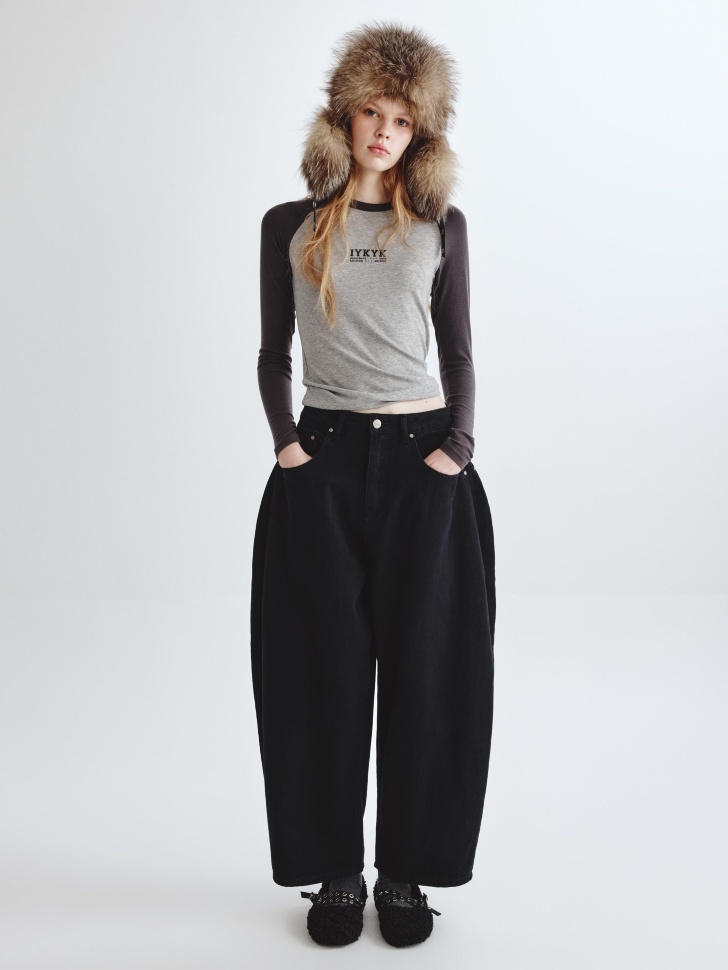 лонгслив из лиоцелла и шерсти из линейки  young от бренда sela вид слева