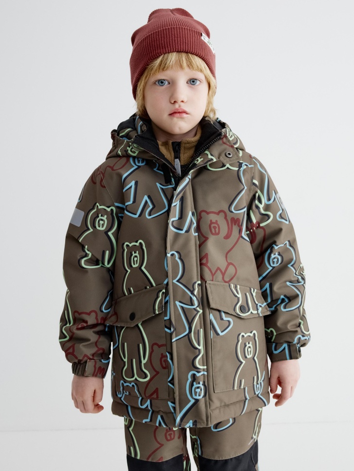 демисезонная куртка из технологичной мембранной ткани drytex® для мальчиков от бренда sela вид слева