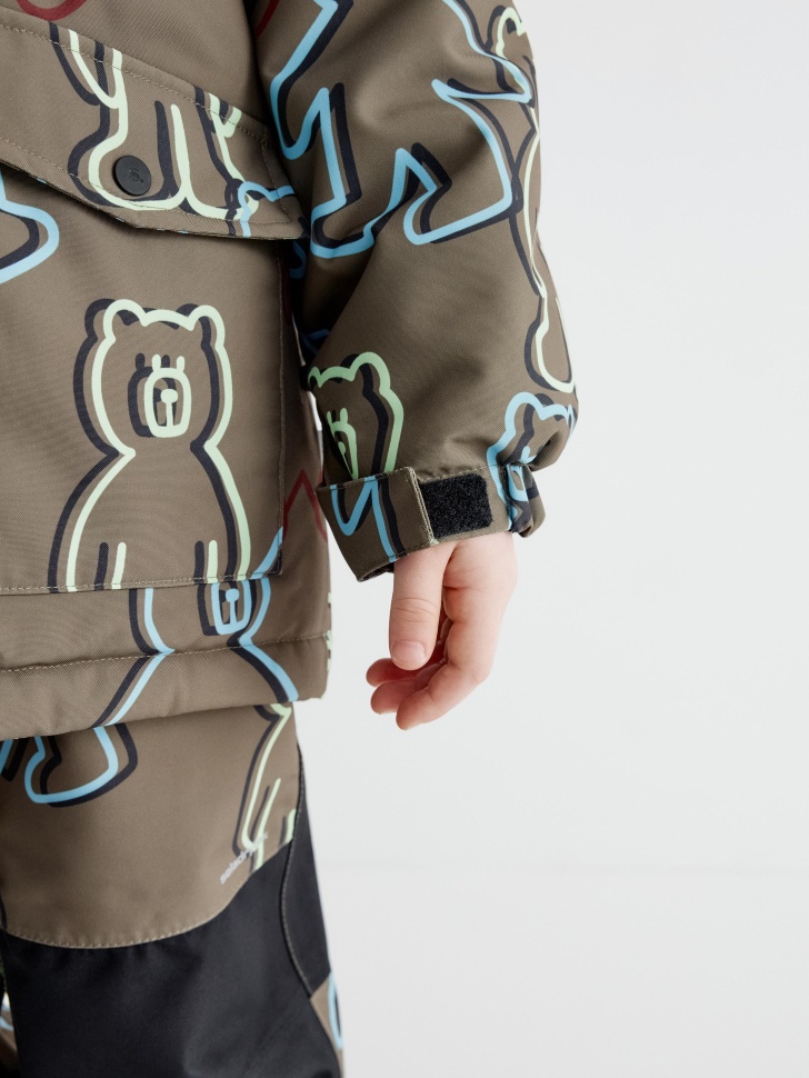 демисезонная куртка из технологичной мембранной ткани drytex® для мальчиков из синтепона спереди