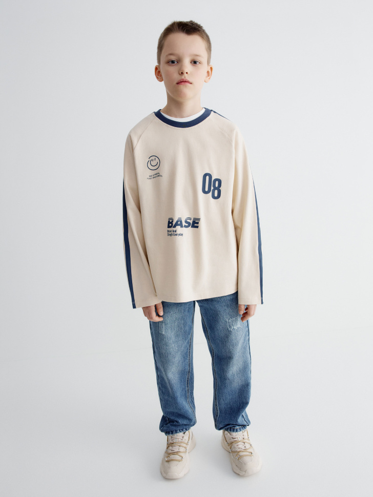 лонгслив оверсайз в гоночном стиле детский по цене 1299 руб вид справа