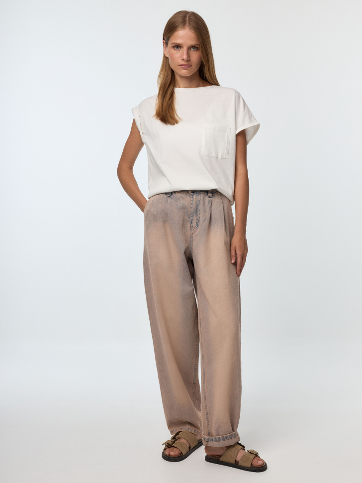 Джинсы Slouchy с высокой посадкой