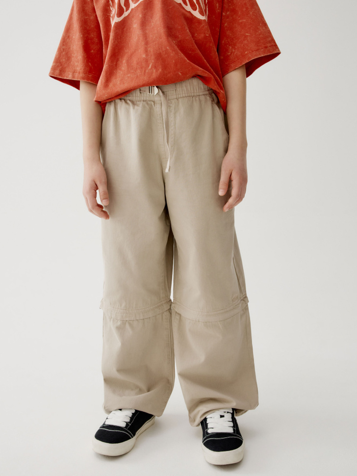 Брюки-трансформеры Sela для мальчиков, бежевый, арт. 50445