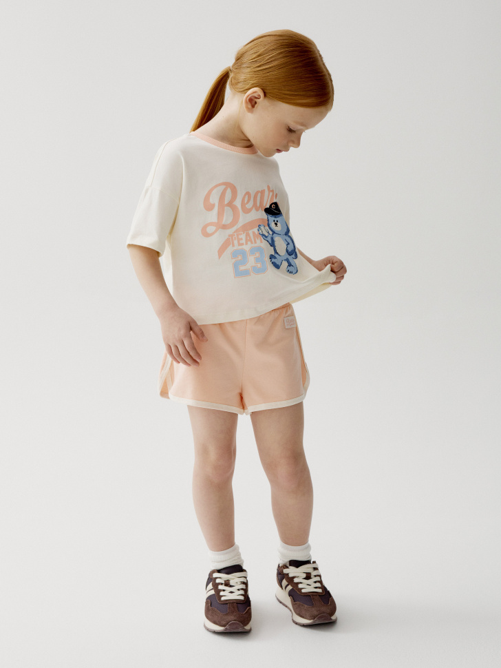комплект из футболки и шорт для девочек 4610517742605 фотография
