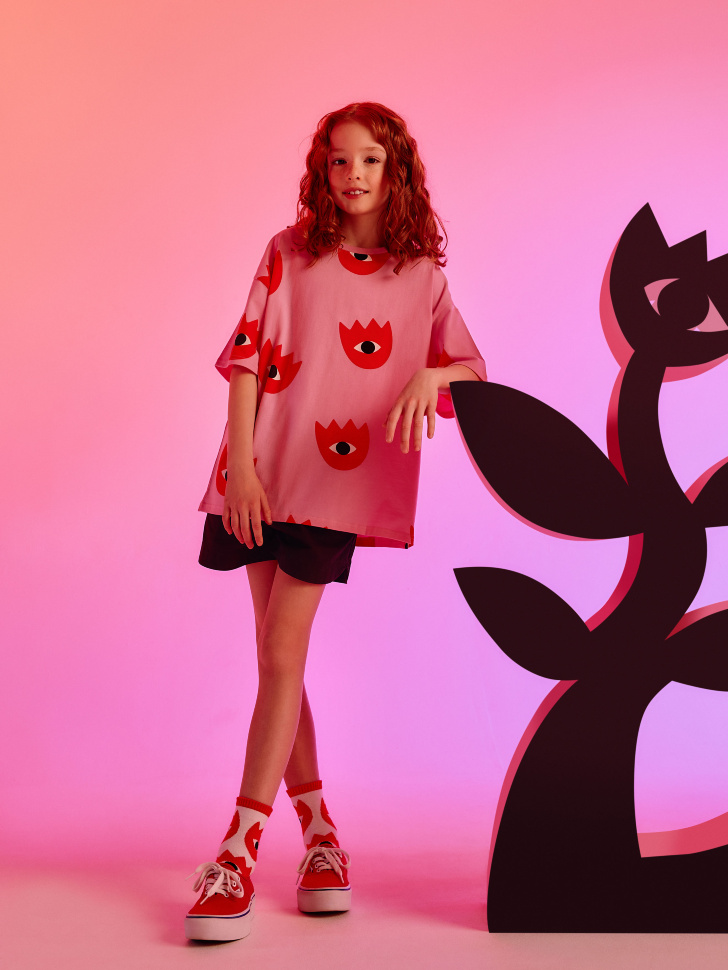 

Футболка с принтом sela x Nina Pu для девочек