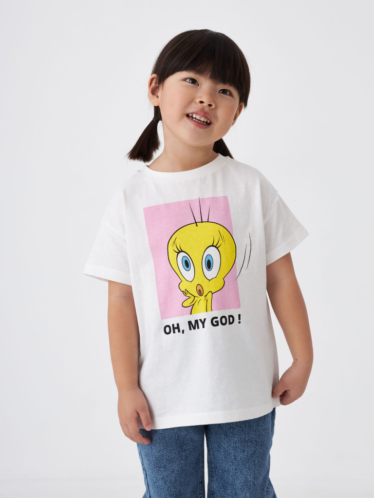 

Футболка с принтом Looney Tunes для девочек