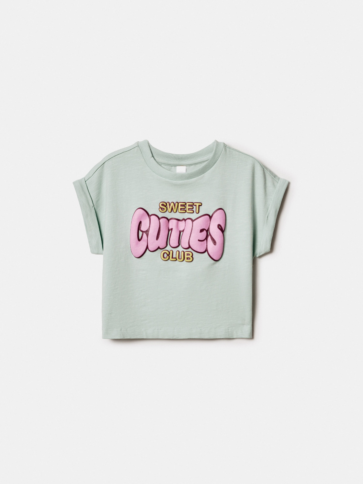 футболка с принтом для девочек по цене 799 руб вид справа