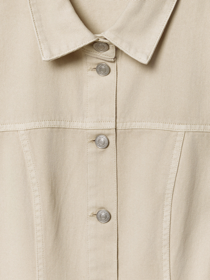 джинсовое мини-платье для взрослого возраста с изнаночной стороны