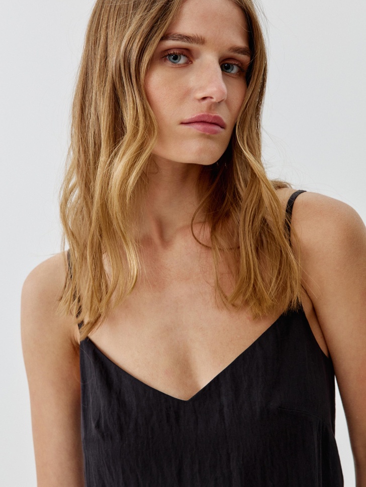 платье миди из смесового лиоцелла и вискозы по цене 3799 руб вид справа