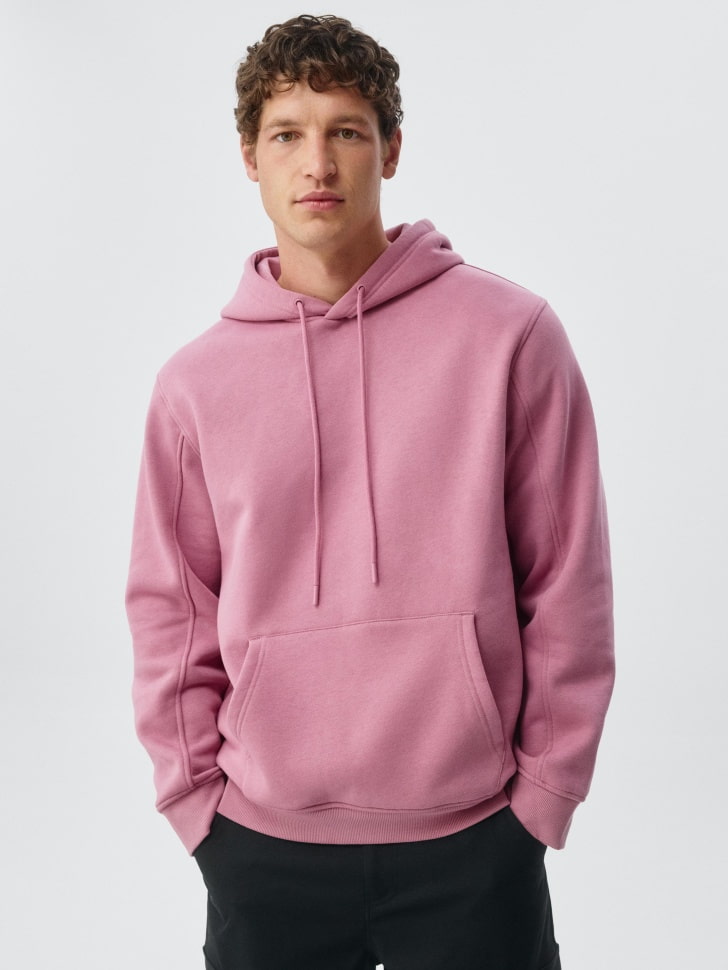 Худи REGULAR FIT из футера с начесом. Фото №4