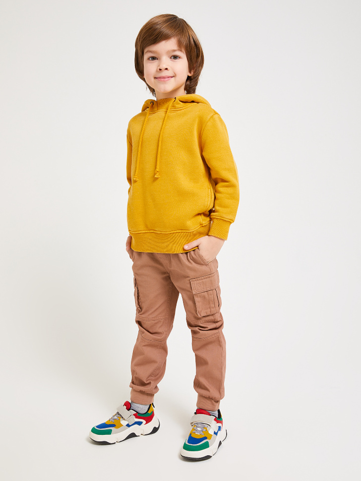 брюки-карго для мальчиков (коричневый, 110/ 5-6 YEARS)