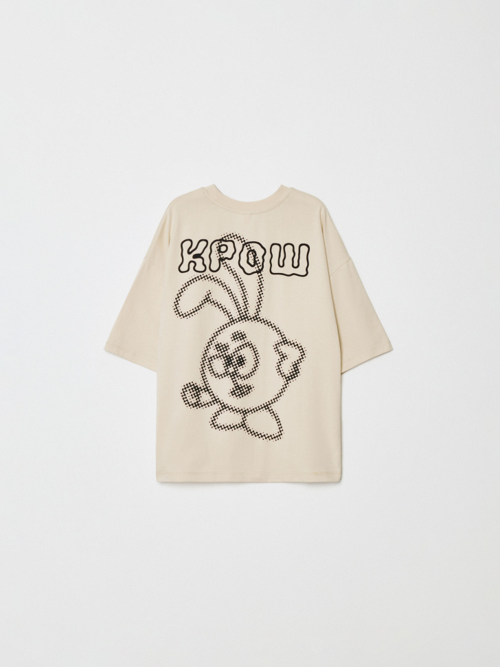 футболка оверсайз для мальчиков с принтом  x смешарики 4610517154170 по акции