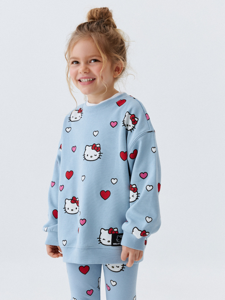 

Свитшот с принтом Hello Kitty для девочек