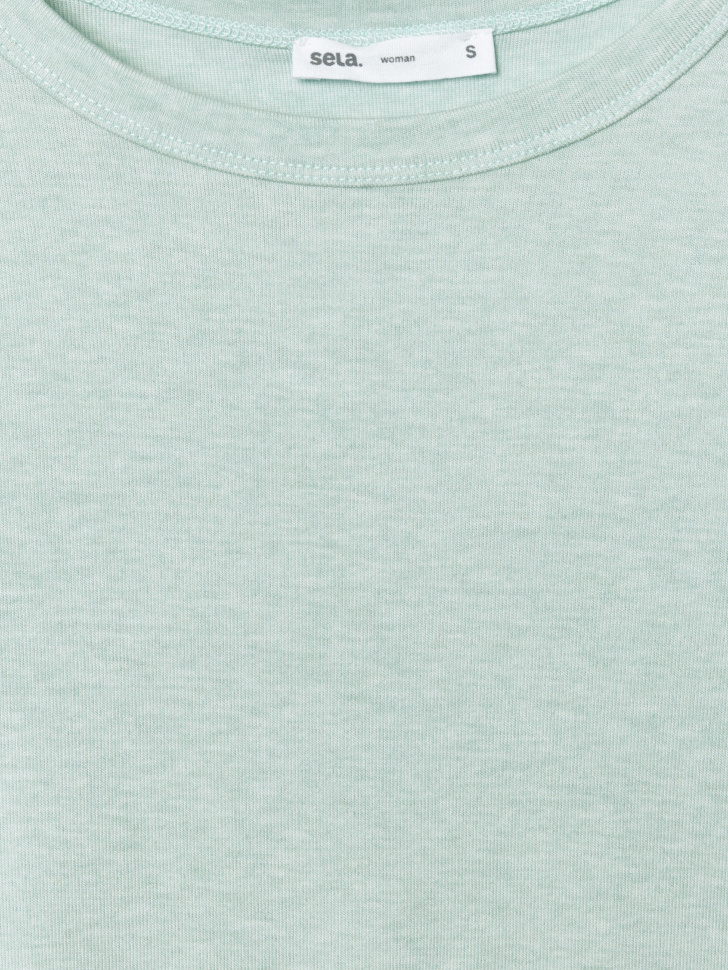 футболка из тенселя и шерсти из шерсти спереди