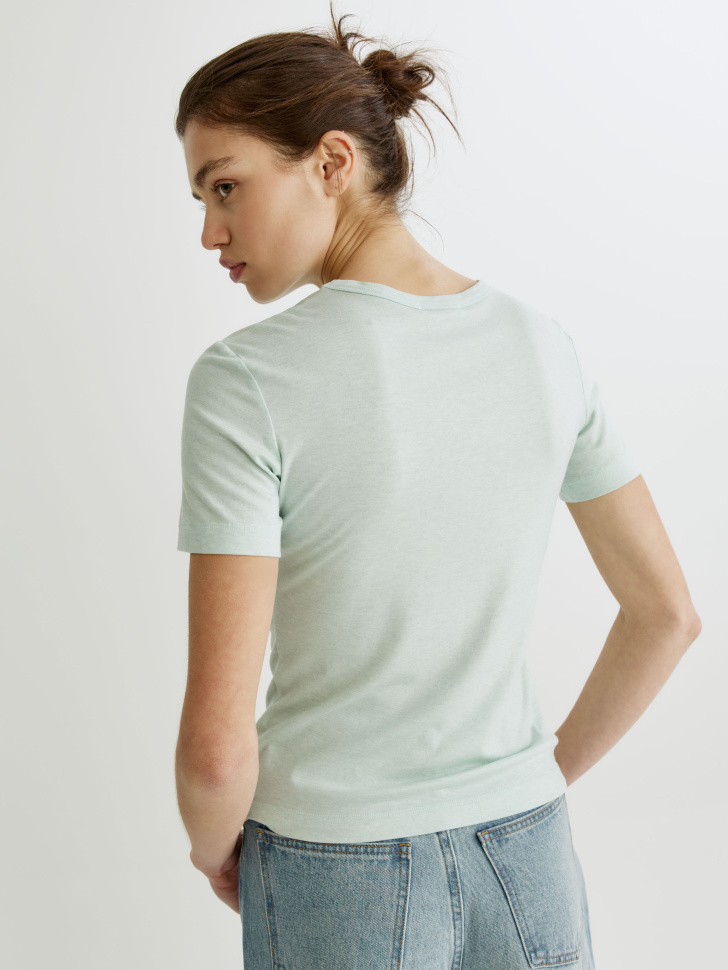 футболка из тенселя и шерсти по цене 1999 руб вид справа