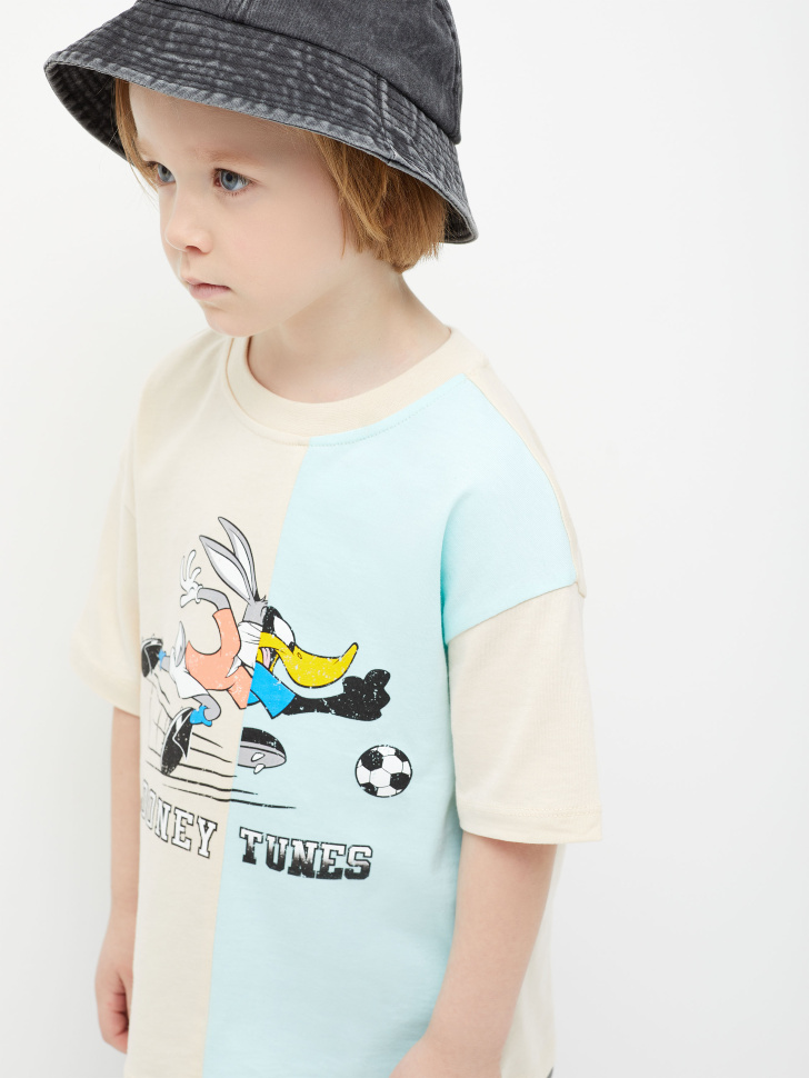 

Футболка с принтом Looney Tunes для мальчиков, Белый