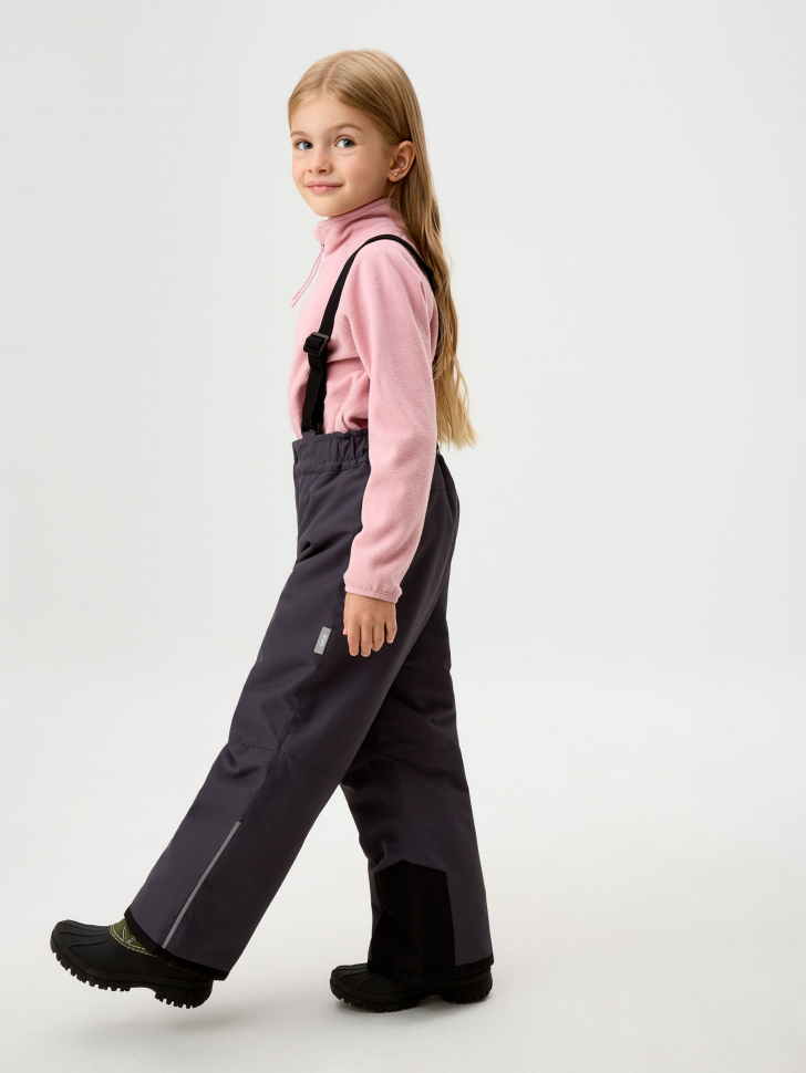 Утепленные брюки из технологичной мембраны для девочек - фото 2