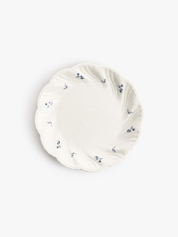 десертная тарелка из фарфора с рисунком по цене 1399 руб вид справа