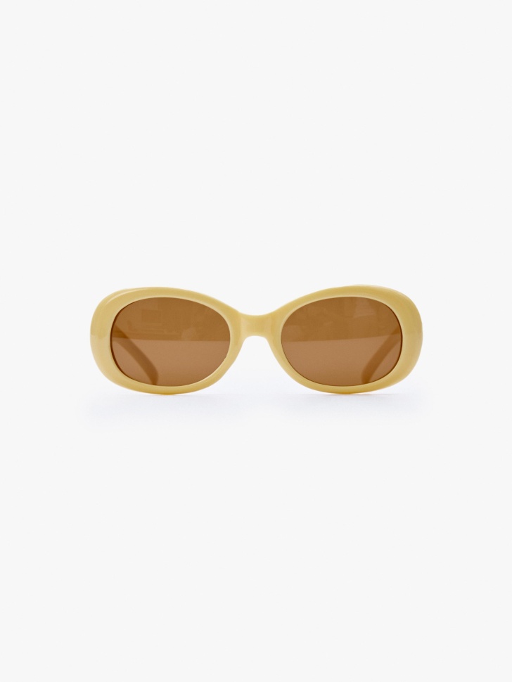 Солнцезащитные очки SELA для девочек, бежевый, арт. 43024