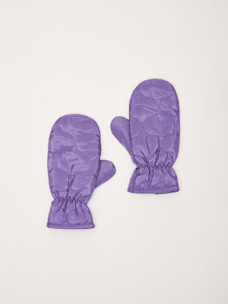 Непромокаемые стеганые варежки для девочек (фиолетовый, 5-8 YEARS) sela 4680129996499 - фото 1