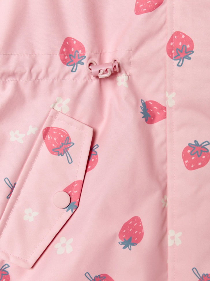 демисезонный плащ для девочек из проверенных материалов спереди