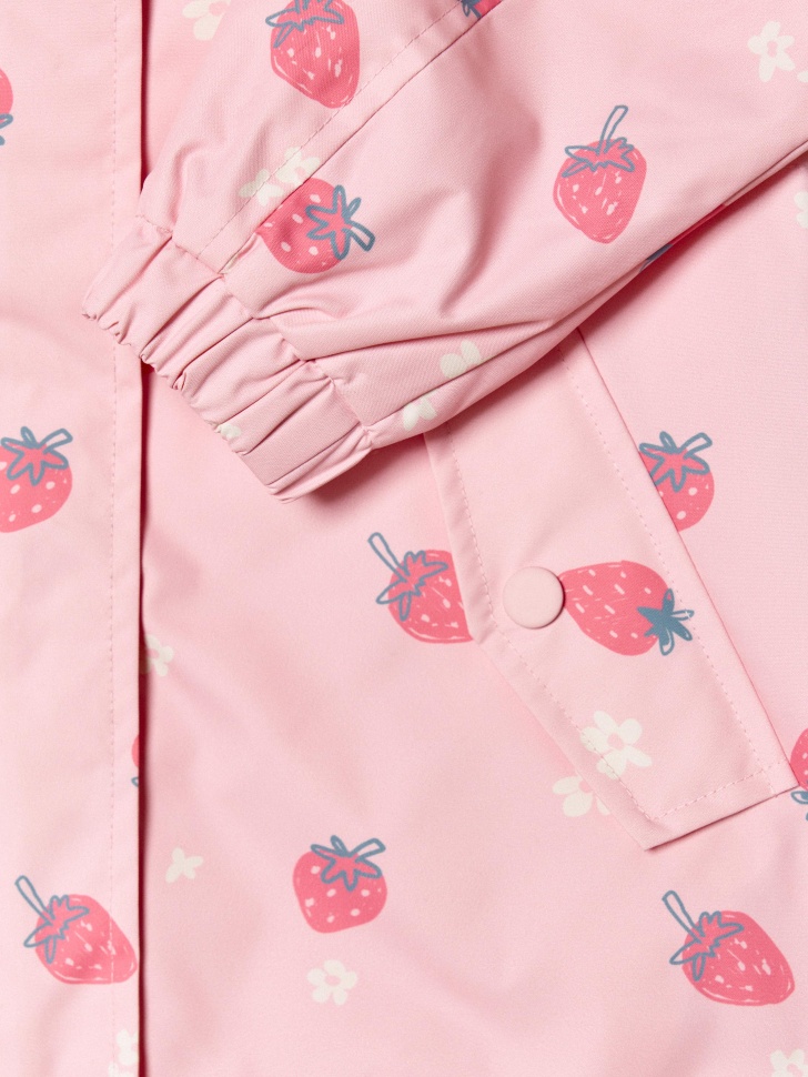 демисезонный плащ для девочек универсального стиля с лицевой стороны