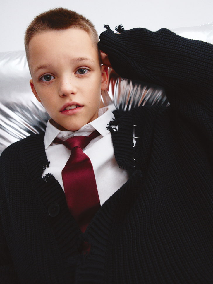 атласный галстук детский 4610517134271 фотография