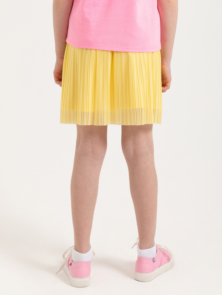 Плиссированная юбка для девочек (желтый, 152/ 12-13 YEARS) от Sela