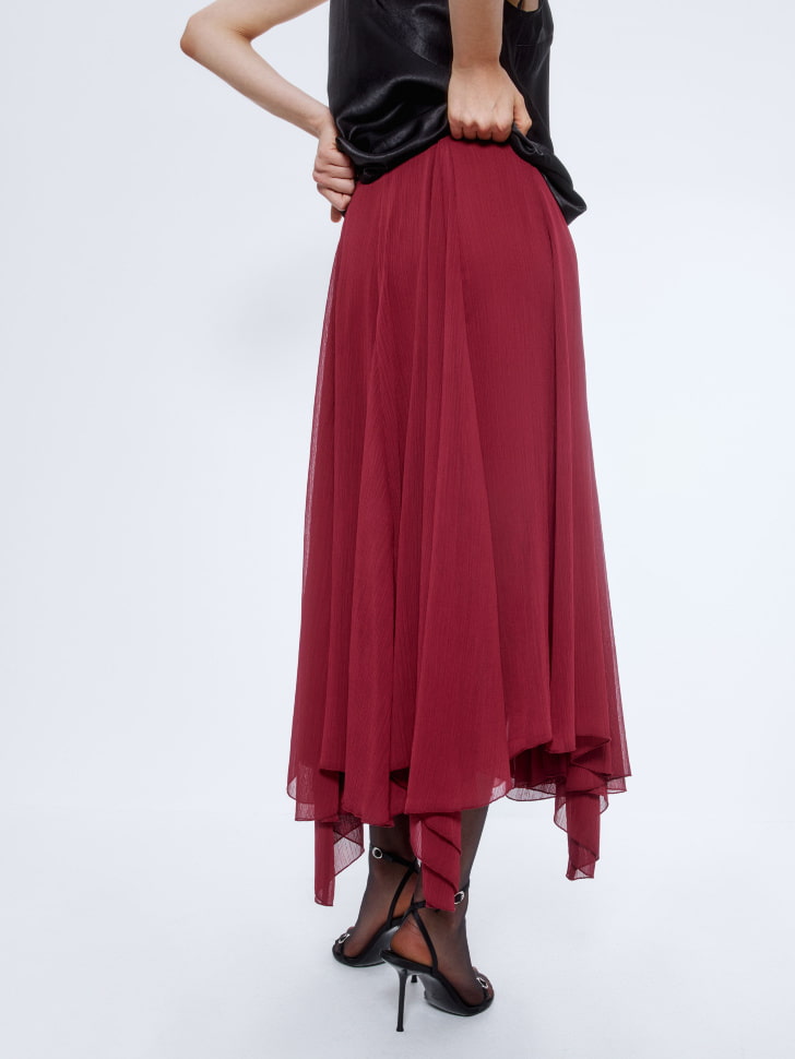 юбка из жатого шифона 4680798558998 с промокодом